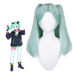 Cyberpunk: Edgerunners Rebecca Cosplay Wig Heat Resistant Synthetic Hair Carnival Halloween Party Props